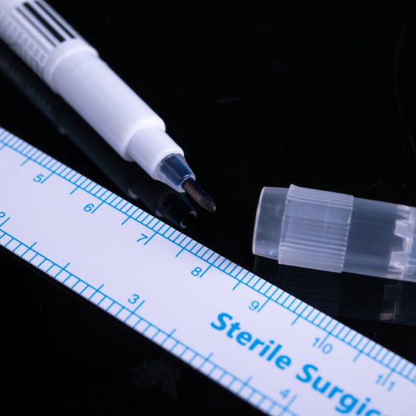 marker steril chirurgical pentru piele cu rigla
